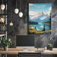 Serene Majesty of Glacier National Park Poster