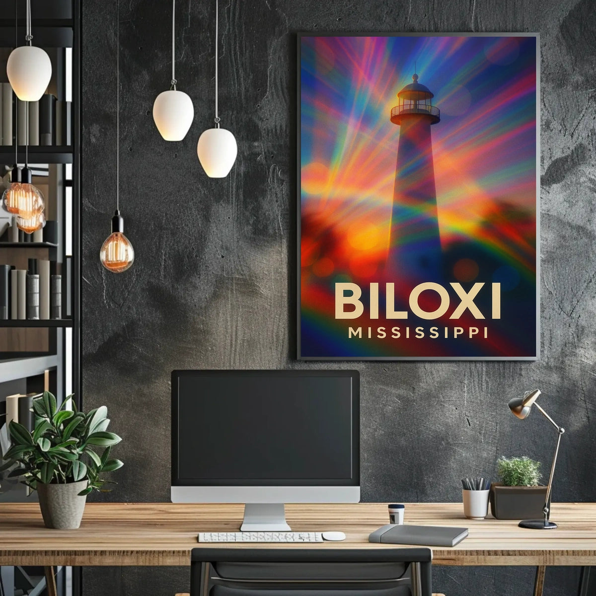 Biloxi Lighthouse Maritime Wanderlust Poster