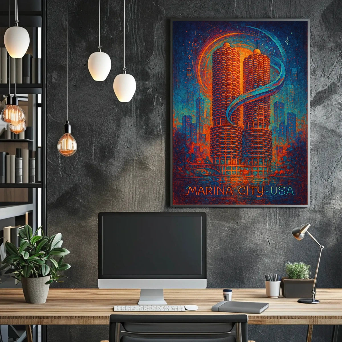 Marina City USA Poster