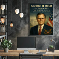 George H. Bush Presidential Vintage Poster