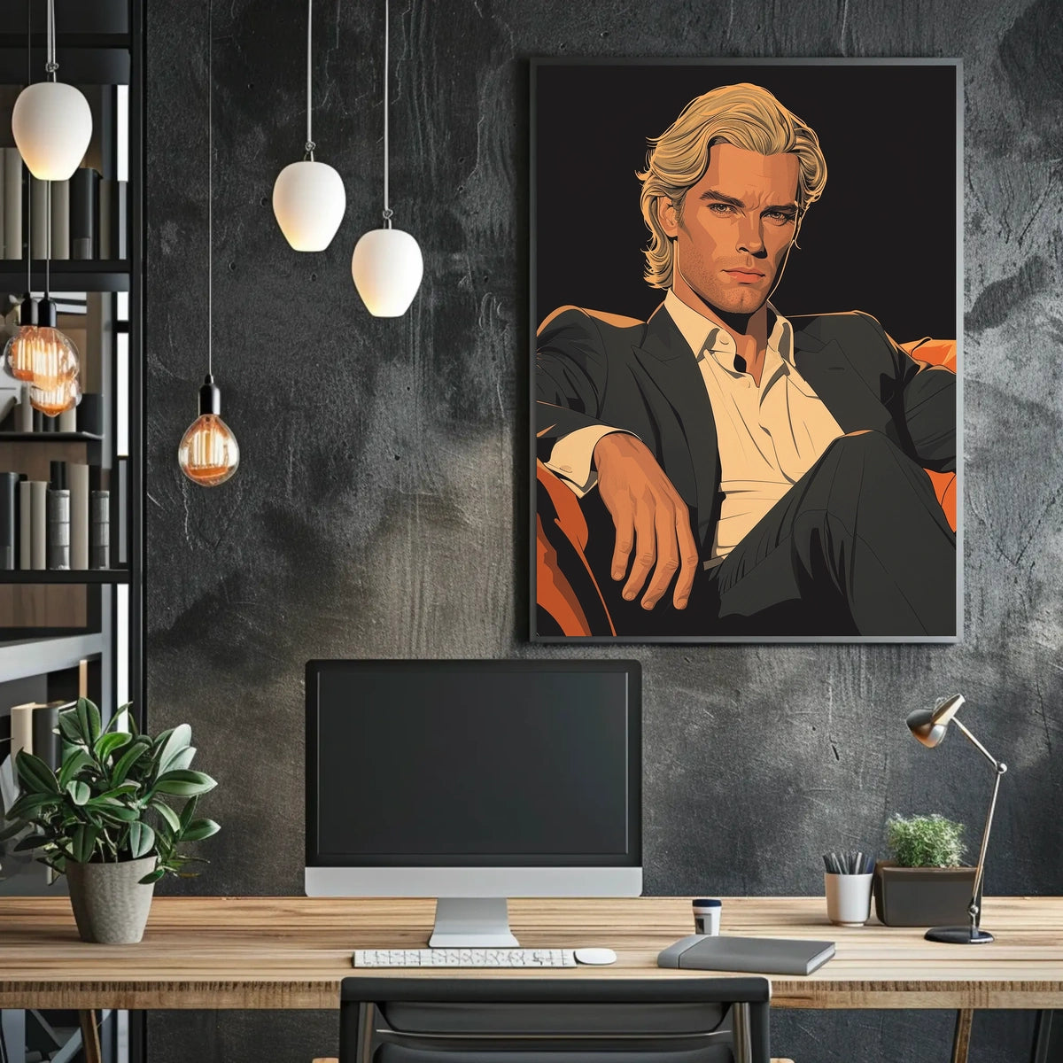 The Confident Gaze Poster