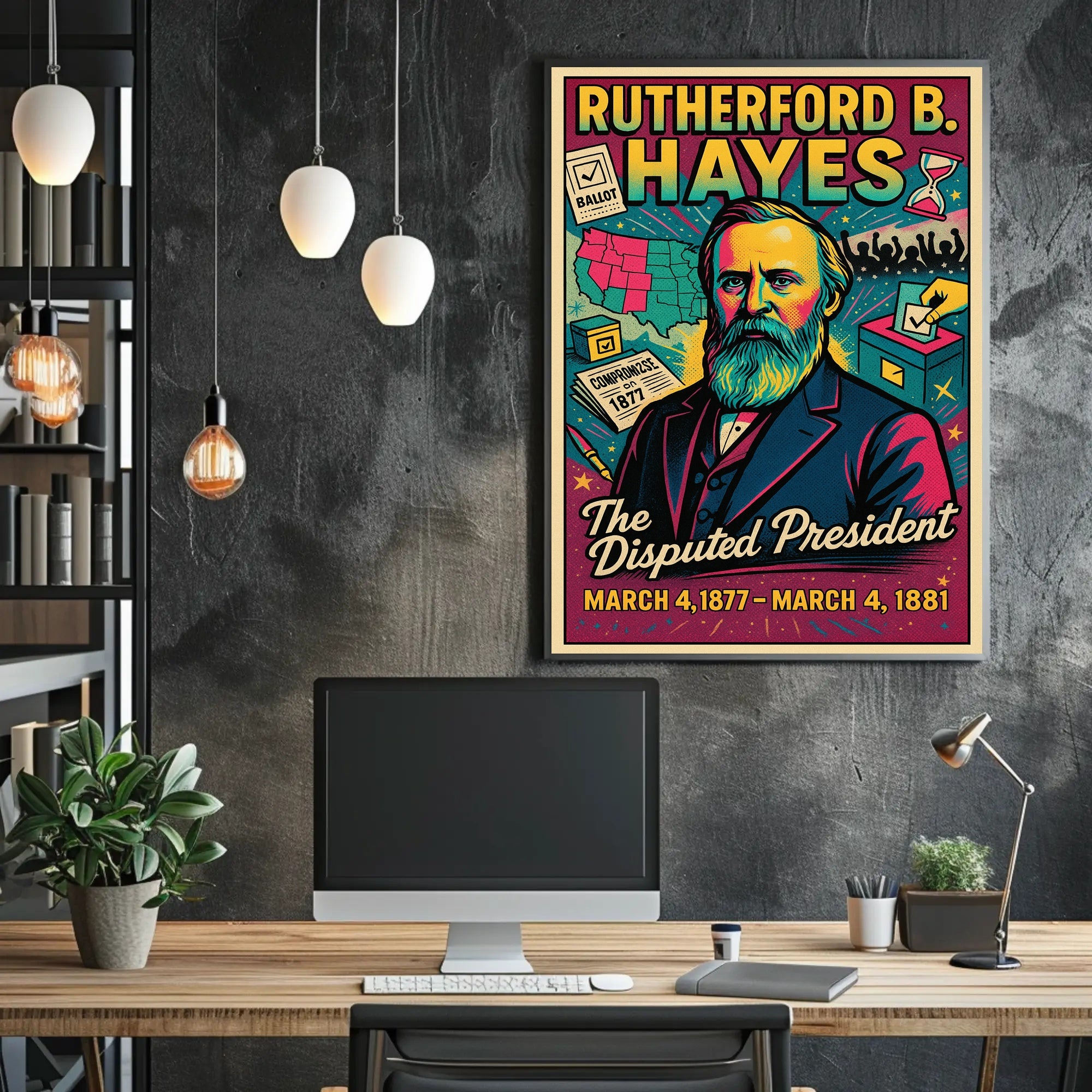 Rutherford B. Hayes The Disputed President Poster PosterGoat