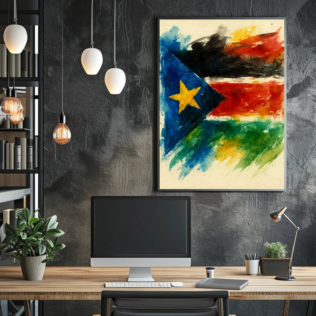 Vibrant Flag Art Poster