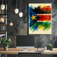 Vibrant Flag Art Poster