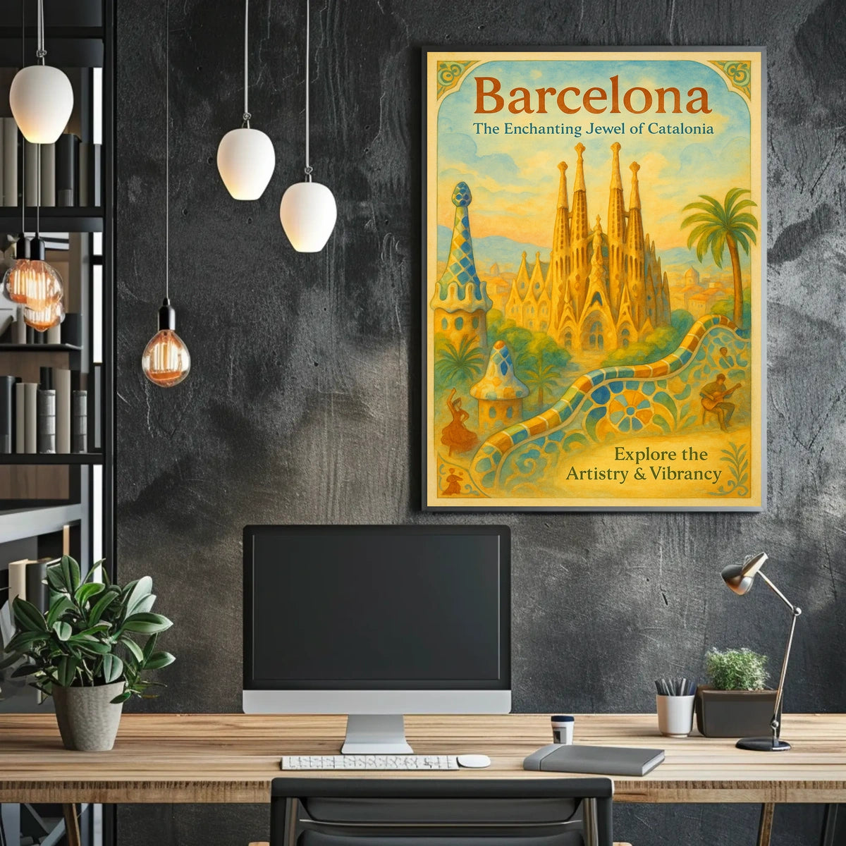 Barcelona The Enchanting Jewel of Catalonia Poster