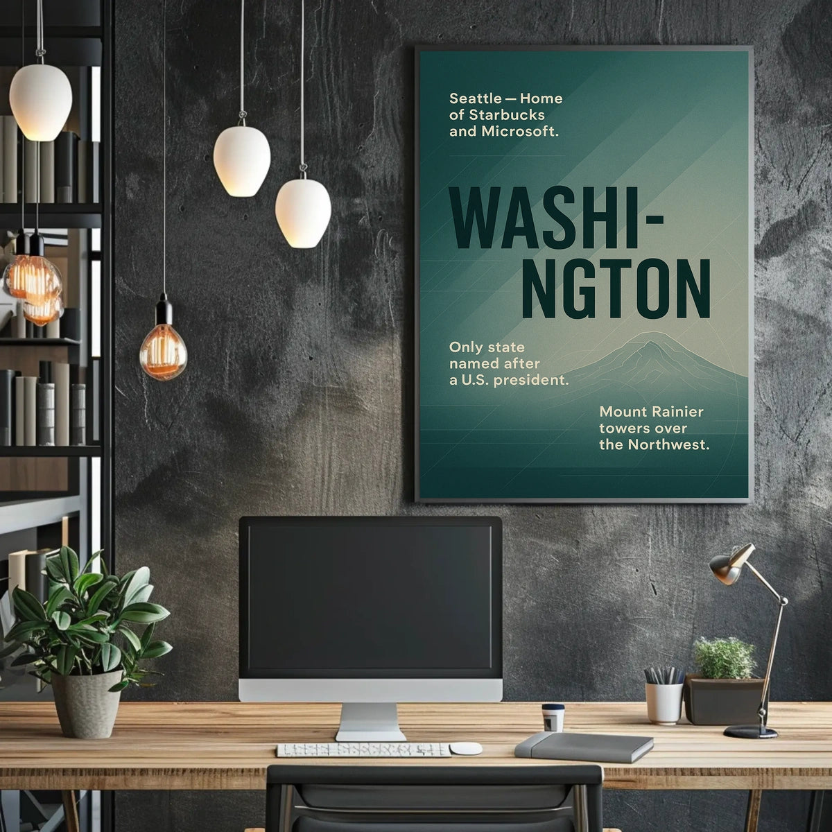 Washington A Tribute To The Evergreen Poster