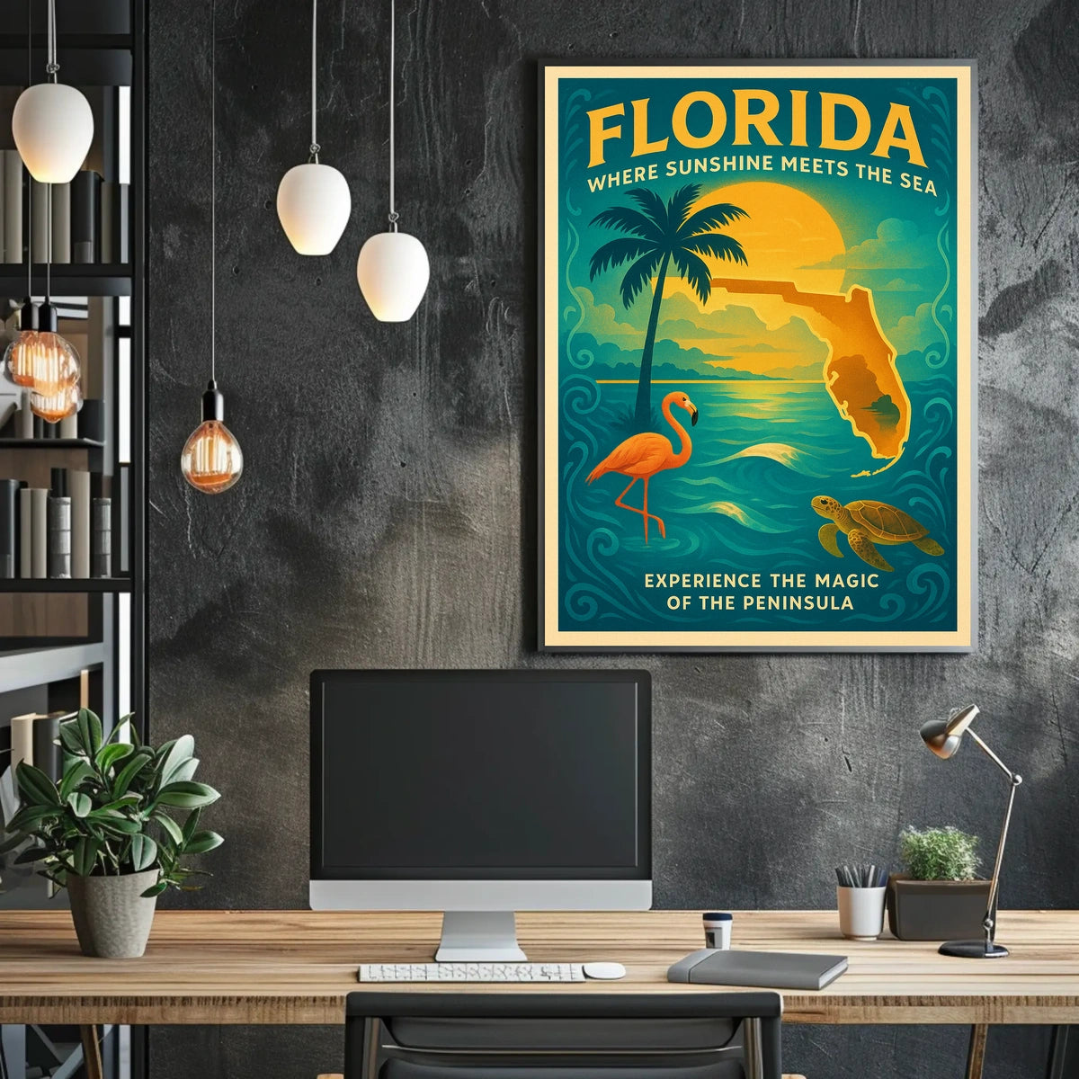 Florida Where Sunshine Meets the Sea Poster