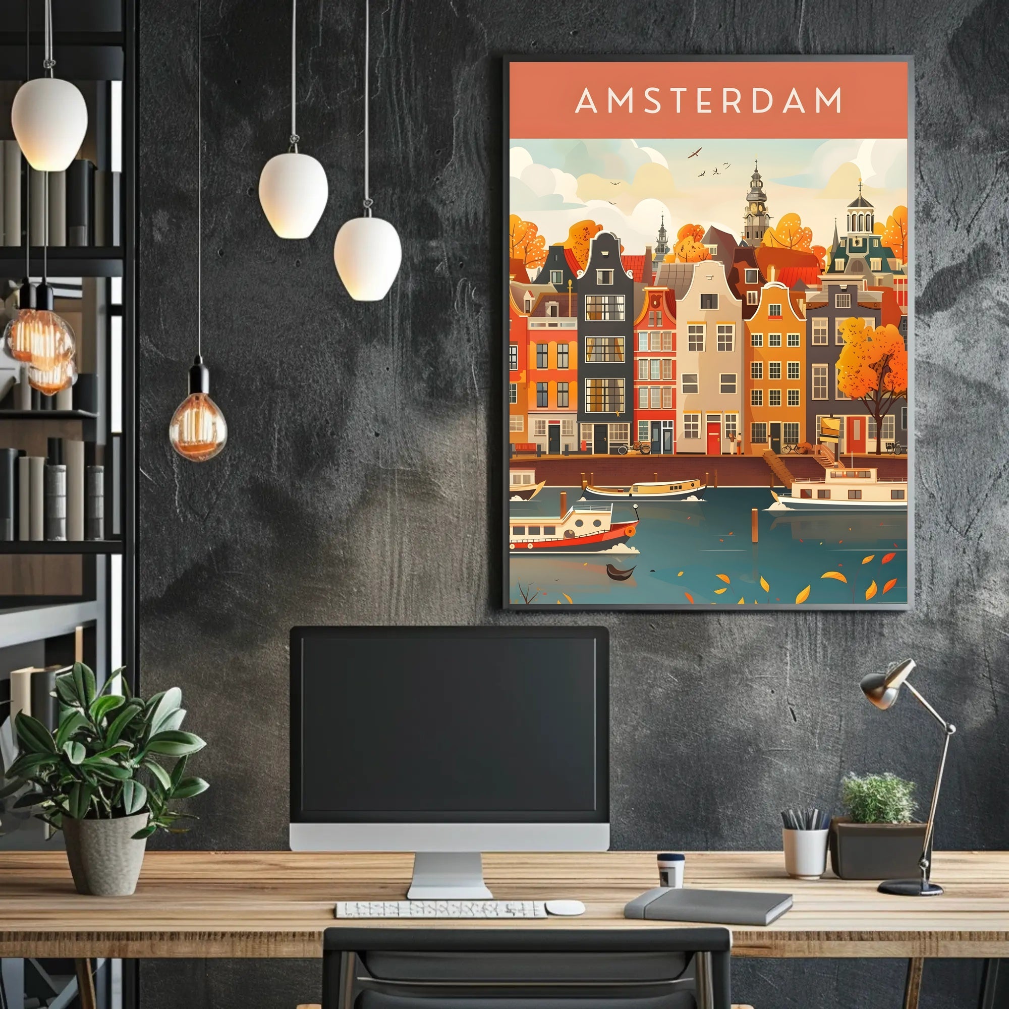 Autumn in Amsterdam Poster