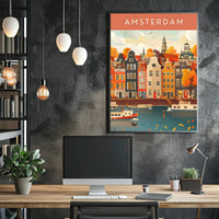 Autumn in Amsterdam Poster