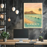 Hawaii Waikiki Sunrise Poster