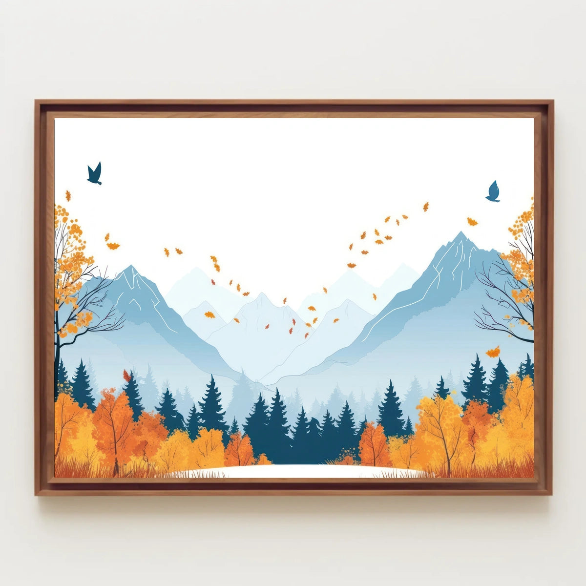 Autumn Mountain Landscape Poster