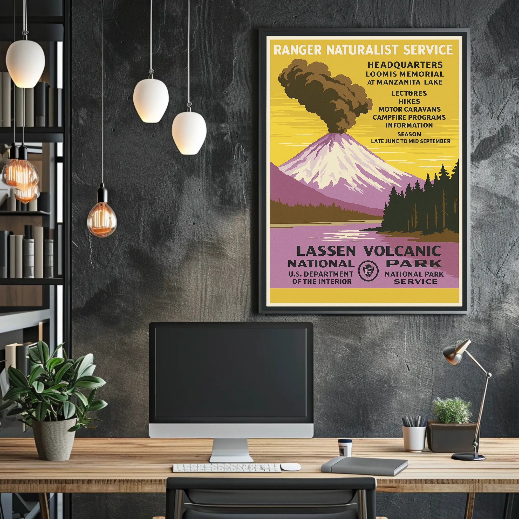 Explore Lassen Volcanic National Park Poster PosterGoat