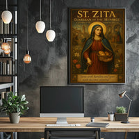 St. Zita's Humble Service Religious Heritage Poster PosterGoat