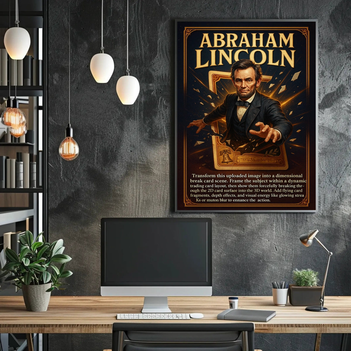 Abraham Lincoln Dimensional Breakthrough Poster