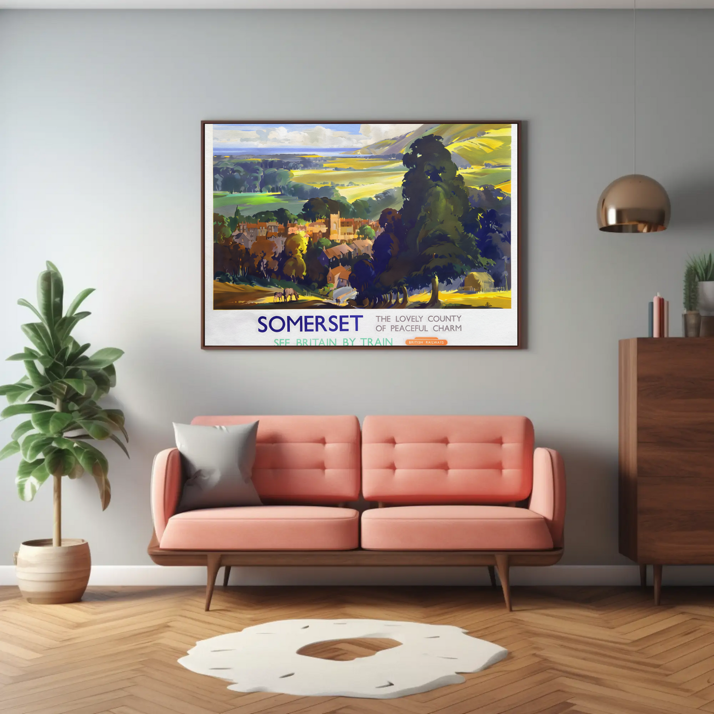 Somerset - The Lovely County of Peaceful Charm Poster