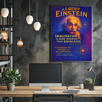 Albert Einstein Imagination and Relativity Poster