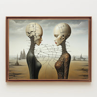 Surreal Duality Art Print: Abstract or Artistic Poster