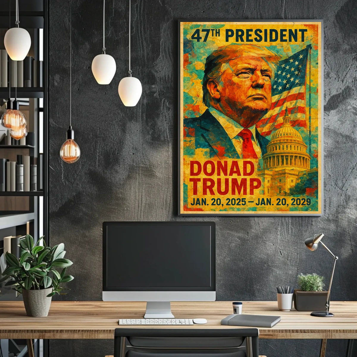 Donald Trump Bold Patriotism Pop Art Poster
