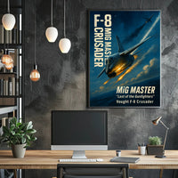 MiG MASTER Vought F-8 Crusader Poster