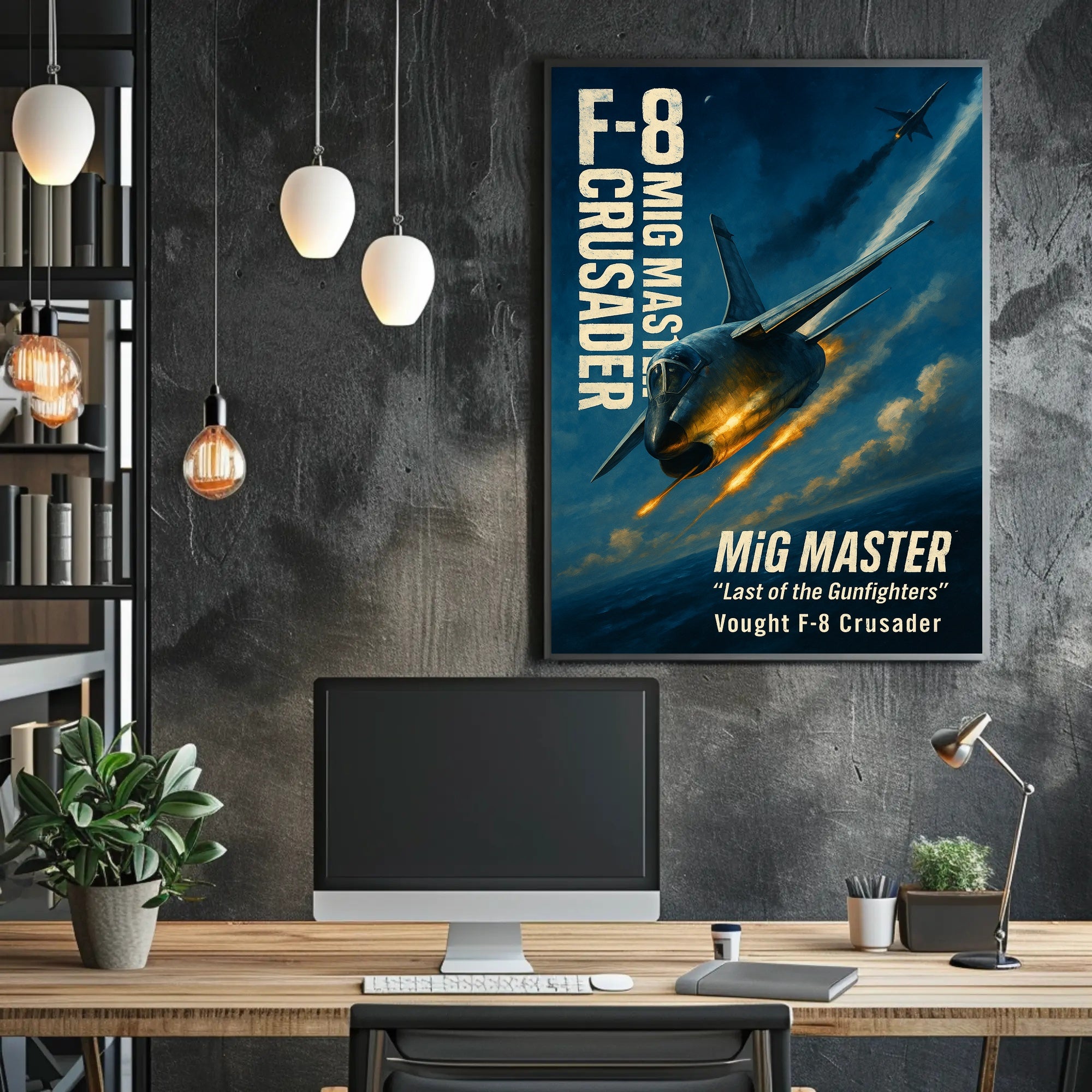 MiG MASTER Vought F-8 Crusader Poster