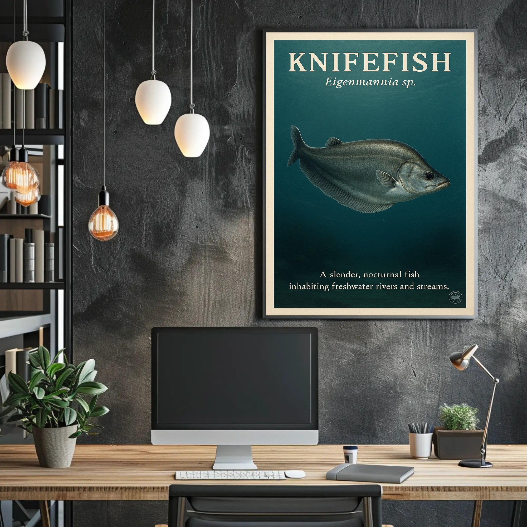 Knifefish Eigenmannia sp Poster PosterGoat