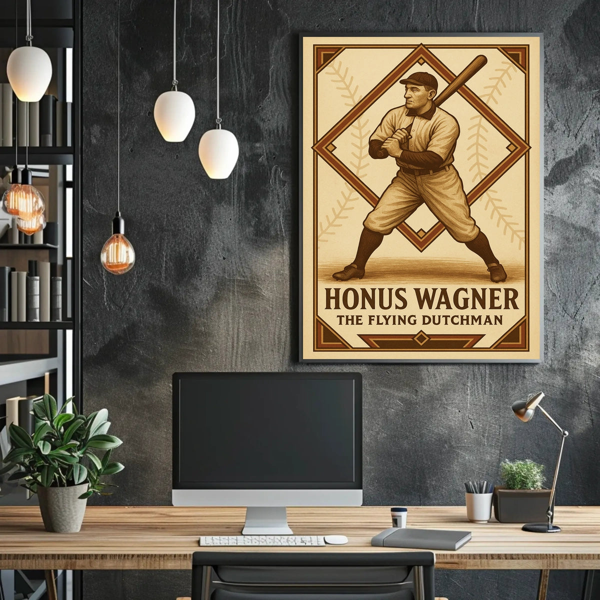 Honus Wagner The Flying Dutchman Poster