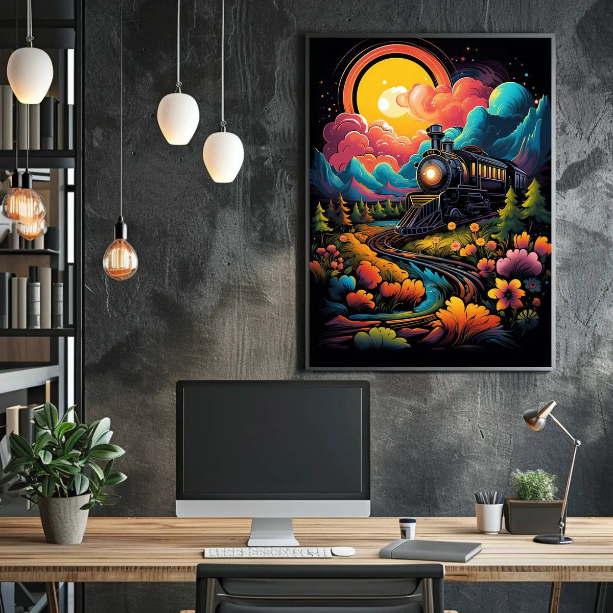 Dreamscape Locomotive Poster