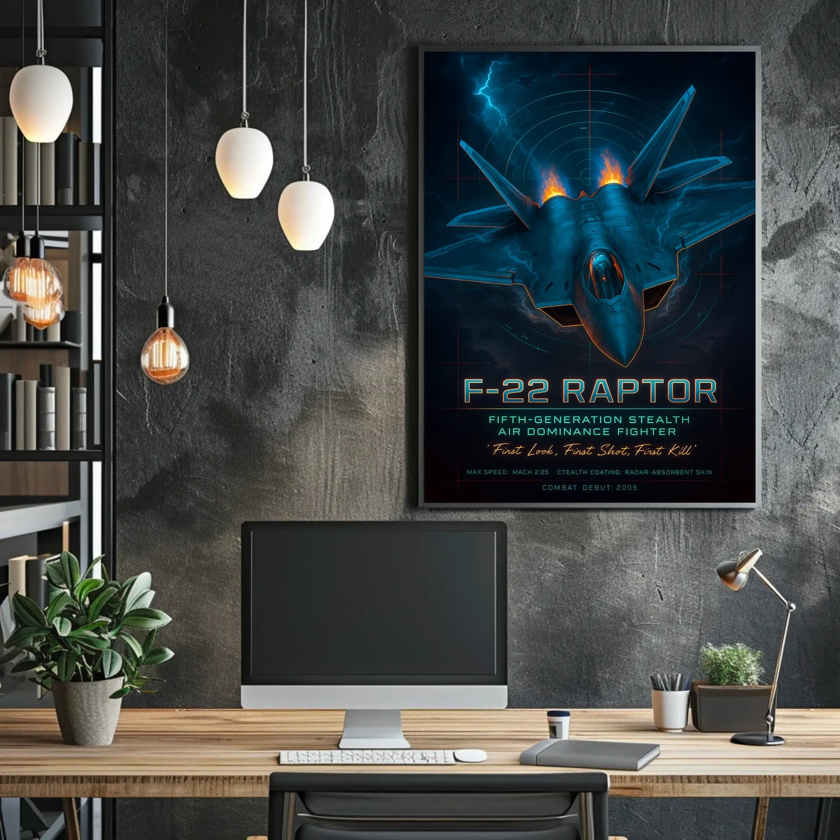 F-22 Raptor Fifth-Generation Stealth Poster
