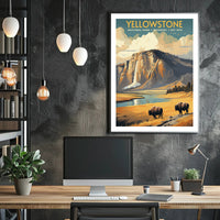 Yellowstone National Park Vintage Poster Print