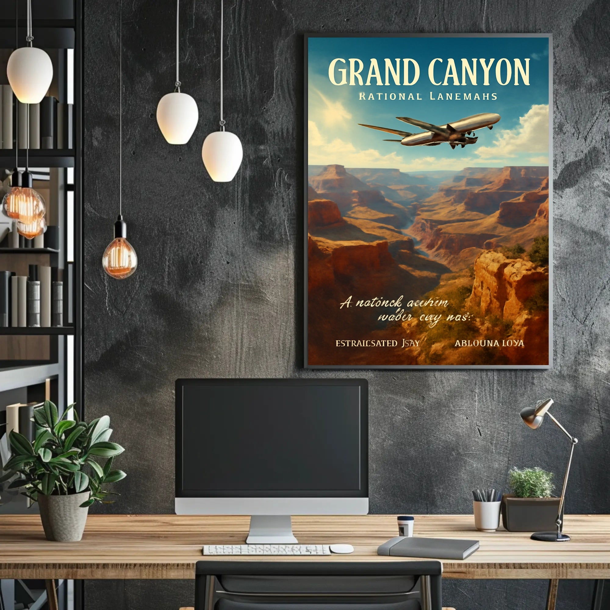 Grand Canyon Adventure Vintage Travel Poster PosterGoat