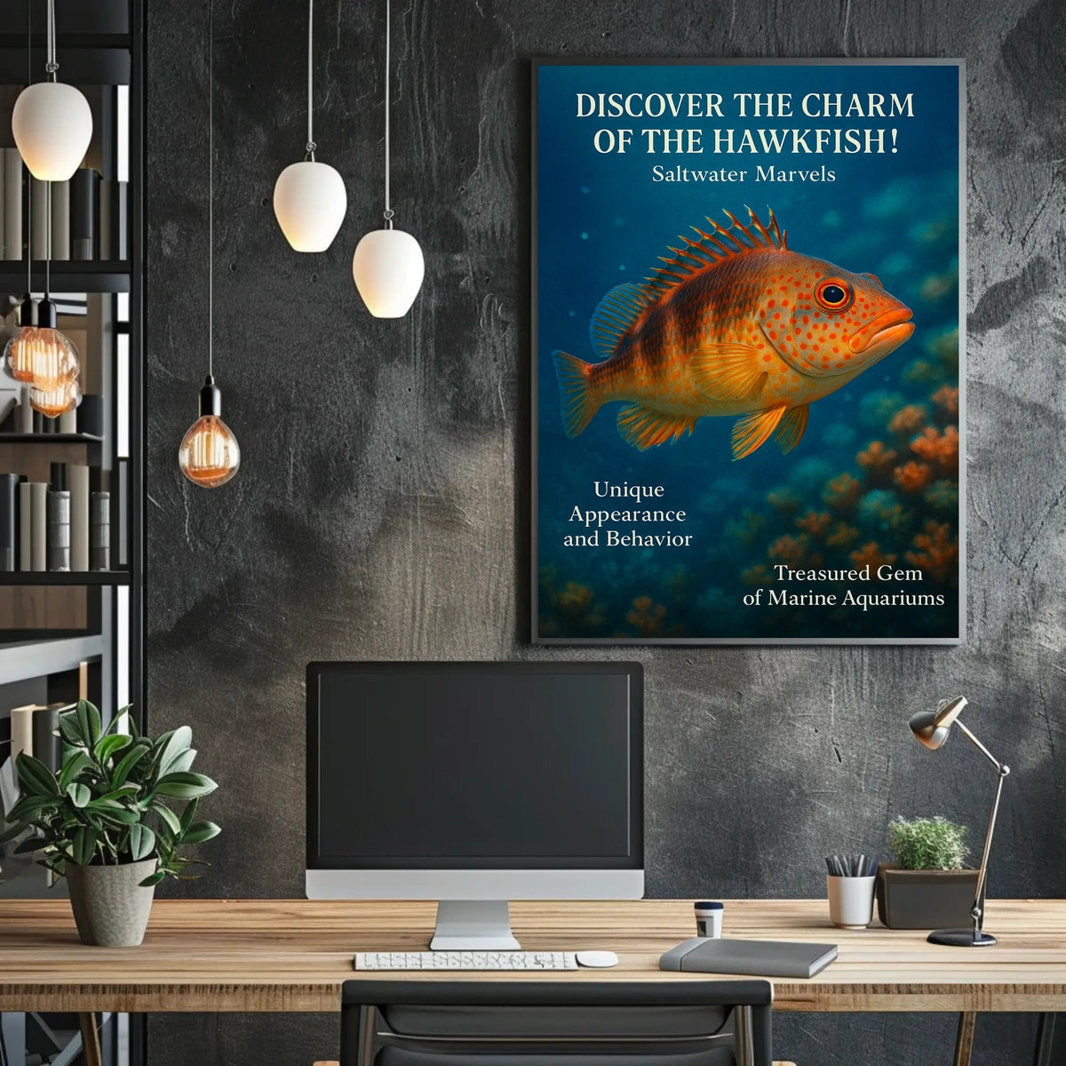 Discover The Charm Of The Hawkfish Poster