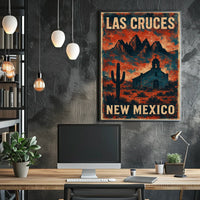 Vintage Las Cruces Travel Collector Poster