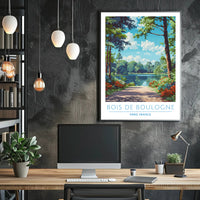 Scenic View of Bois de Boulogne Poster