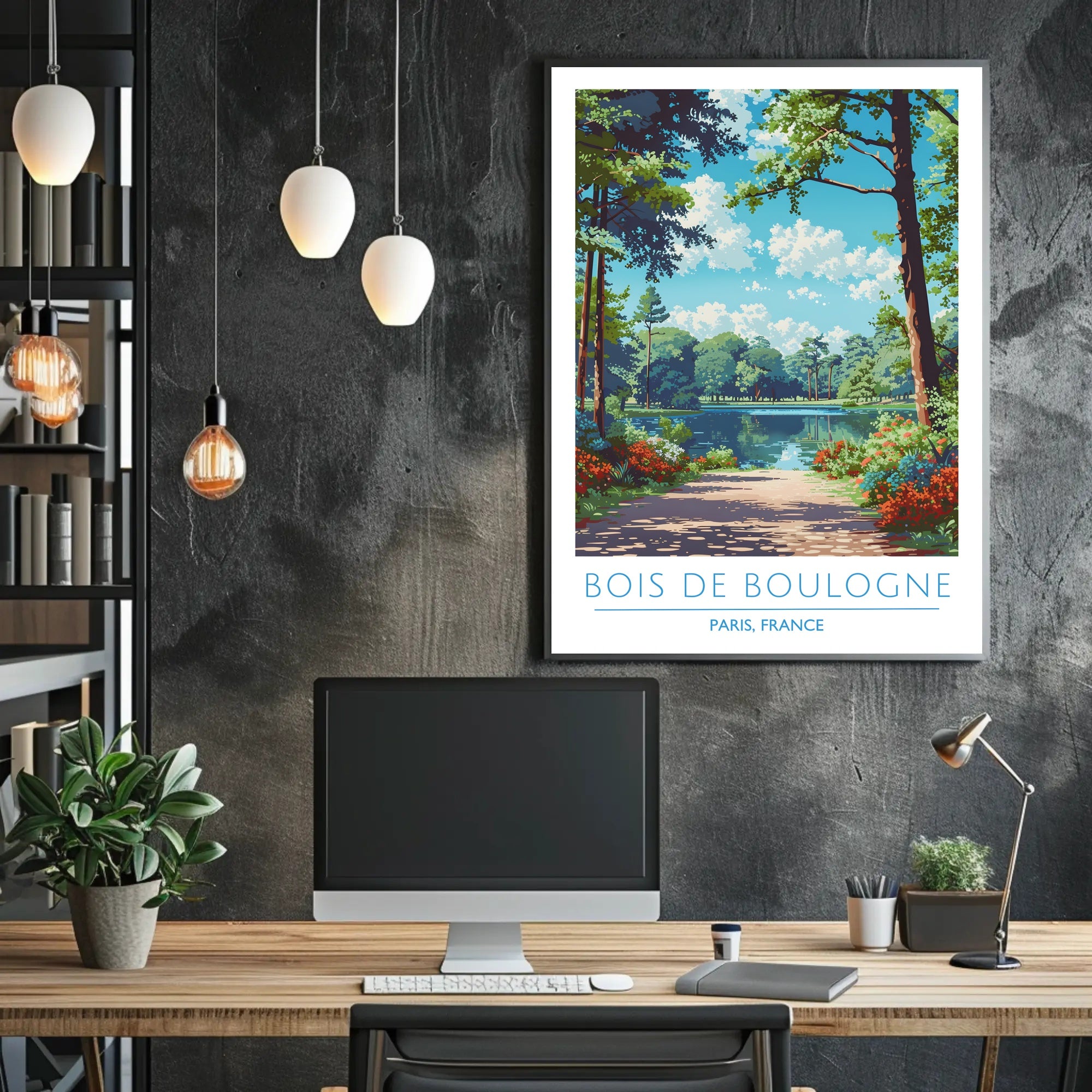 Scenic View of Bois de Boulogne Poster