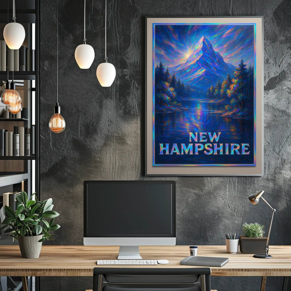 New Hampshire Majestic Mountain Poster