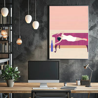 Reclined Elegance Poster