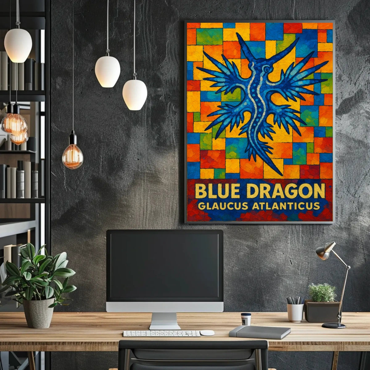 Blue Dragon Glaucus Atlanticus Poster