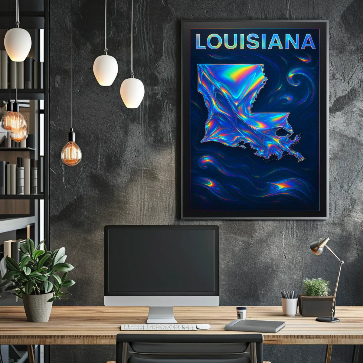 Louisiana In Vibrant Hues Poster