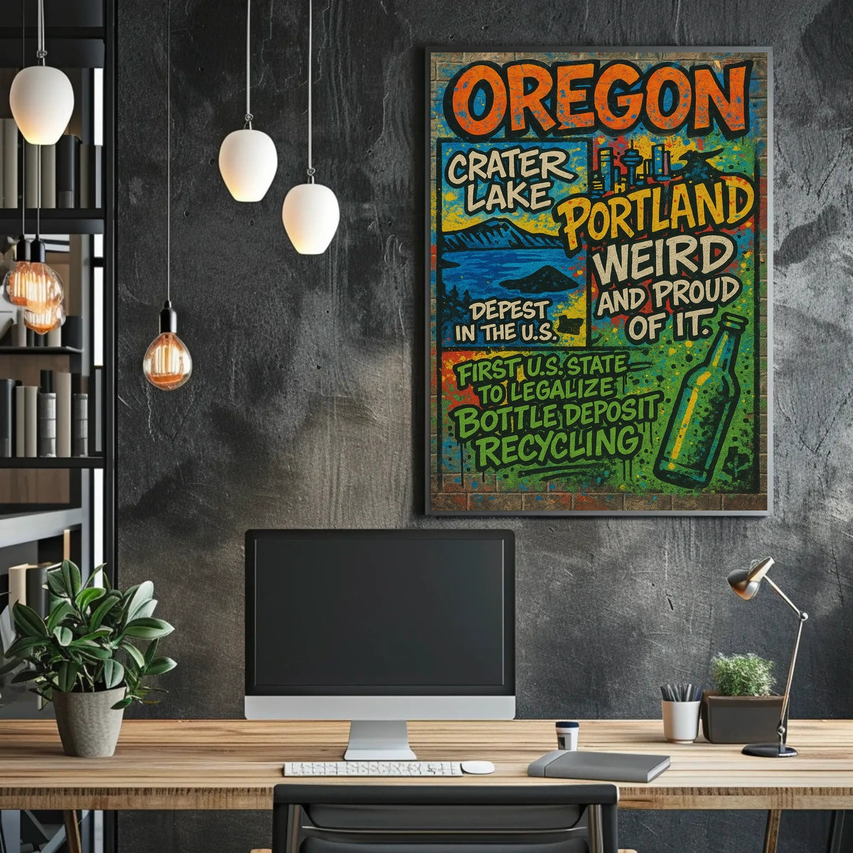 Oregon Highlights Poster