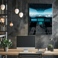 Inside the Cockpit Airbus A350 Poster