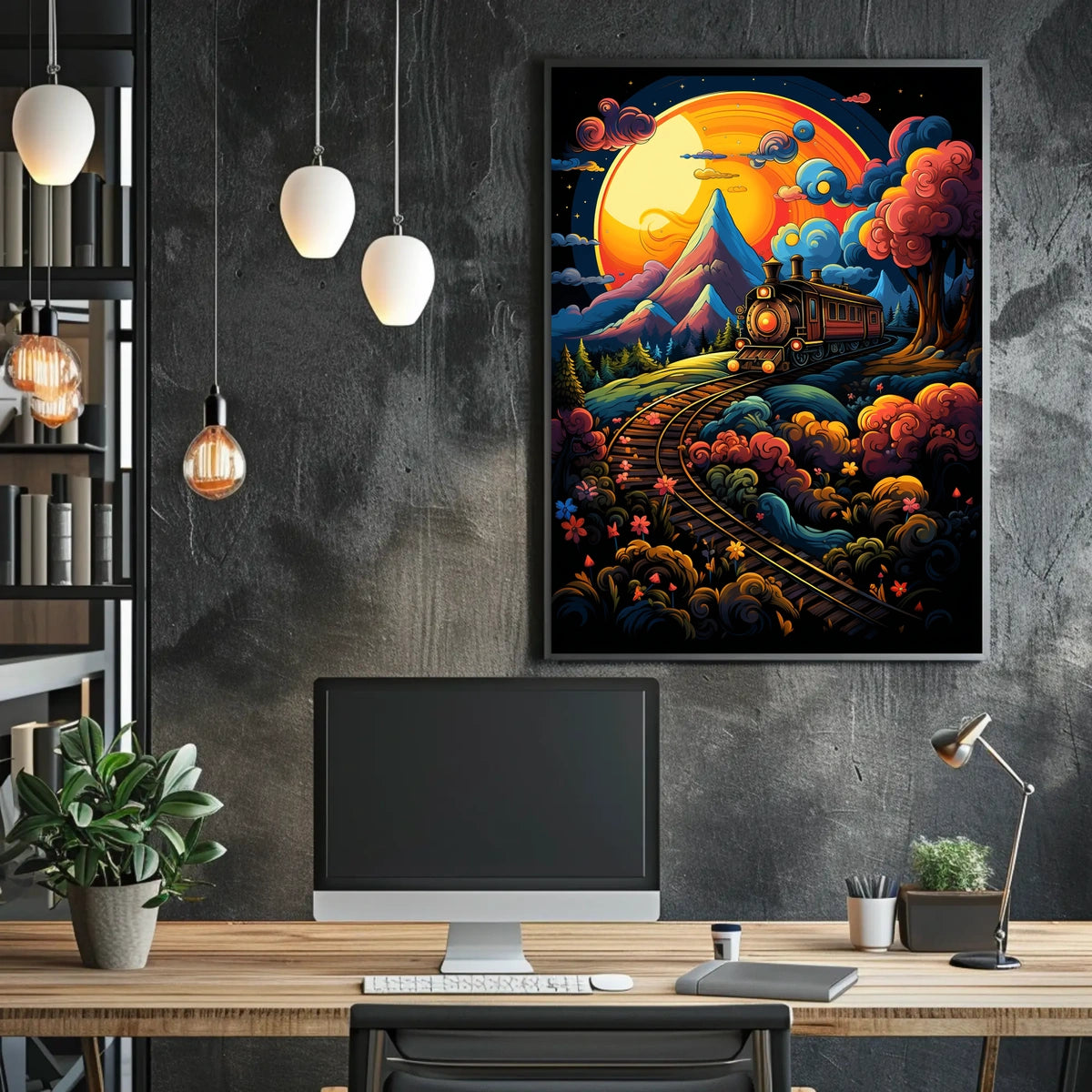 Dreamy Train Journey Poster