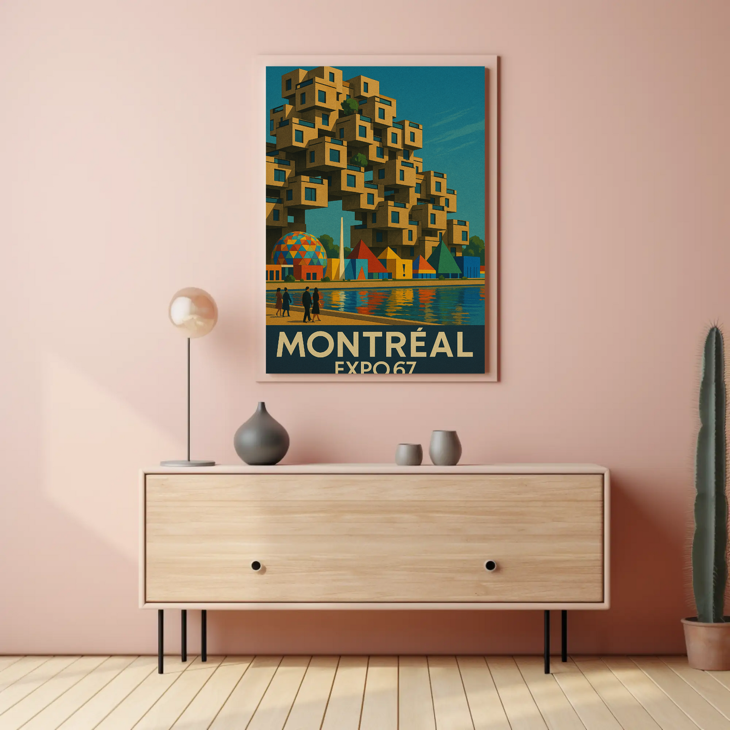 Montreal Expo 67 Habitat Travel Poster