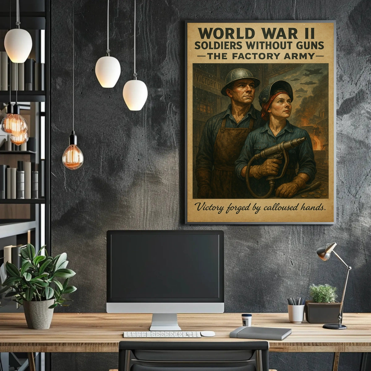 Soldiers Without Guns The Factory Army Poster