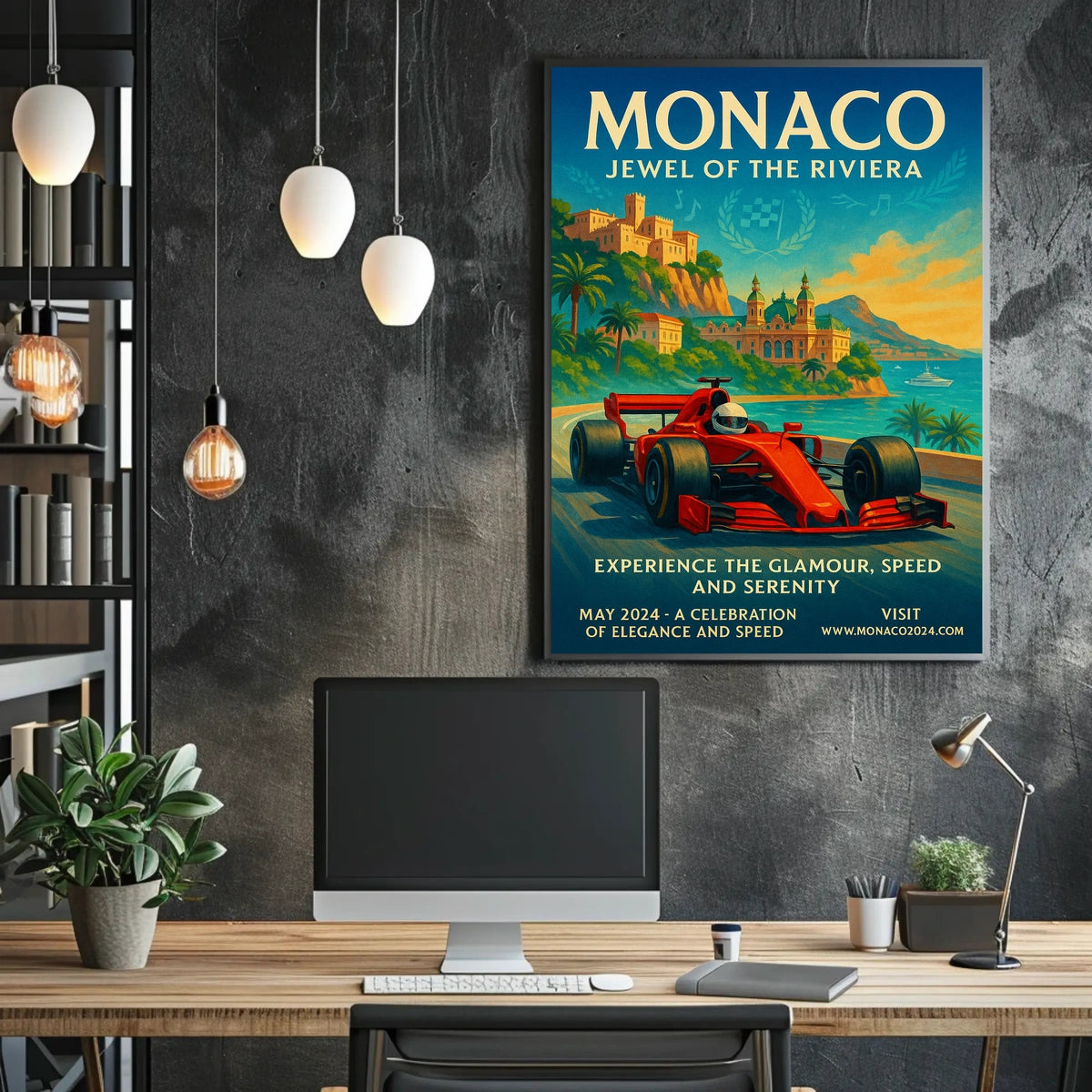 Monaco Jewel of the Riviera Poster