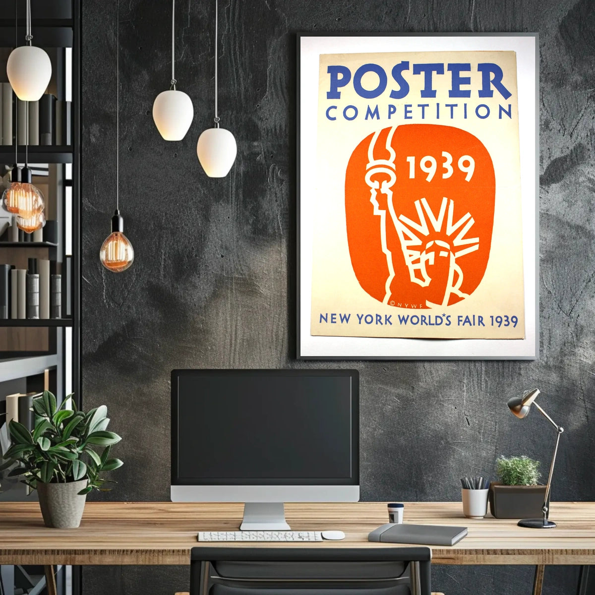 1939 World's Fair Liberty Vintage Poster Art