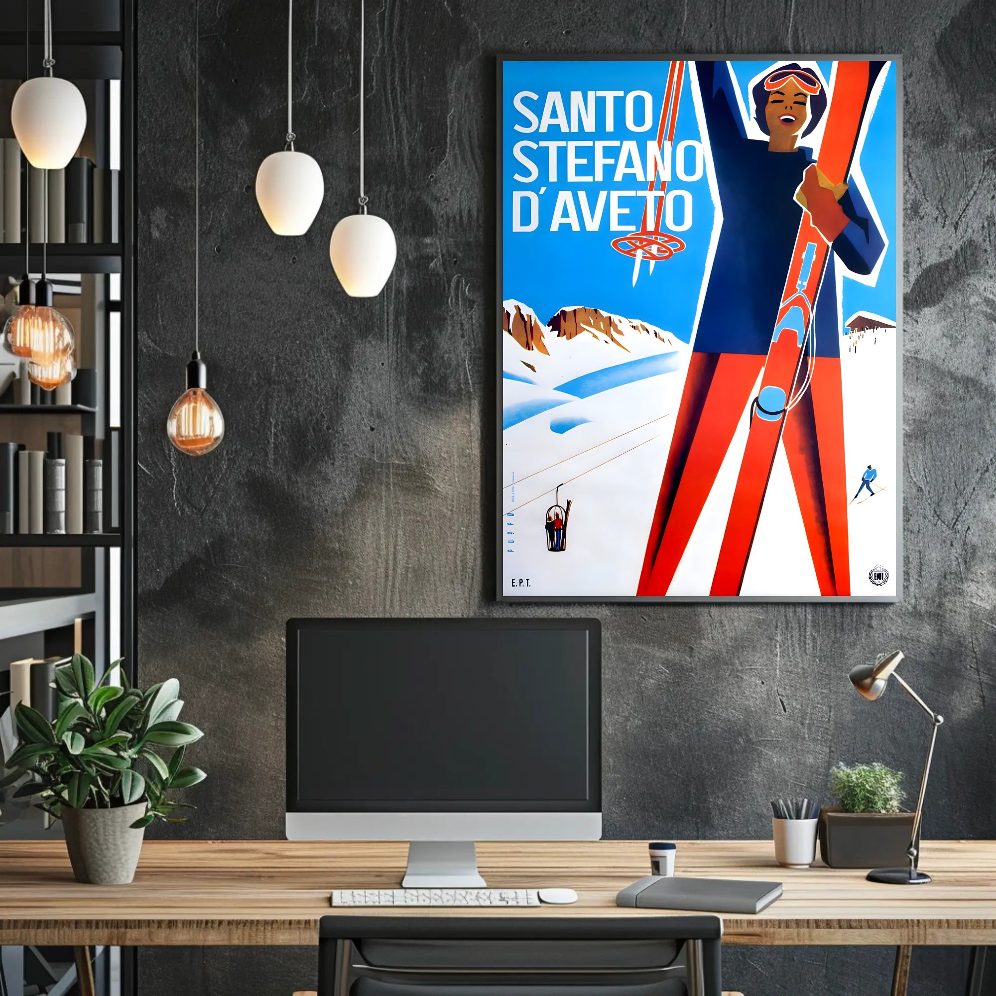 Santo Stefano d’Aveto Vintage Travel Poster PosterGoat