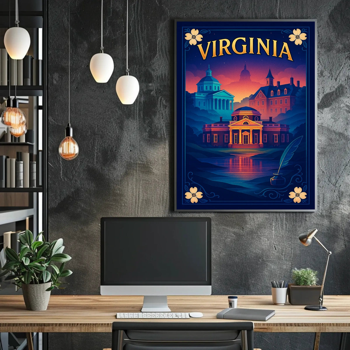 Virginia A Historical Tribute Poster