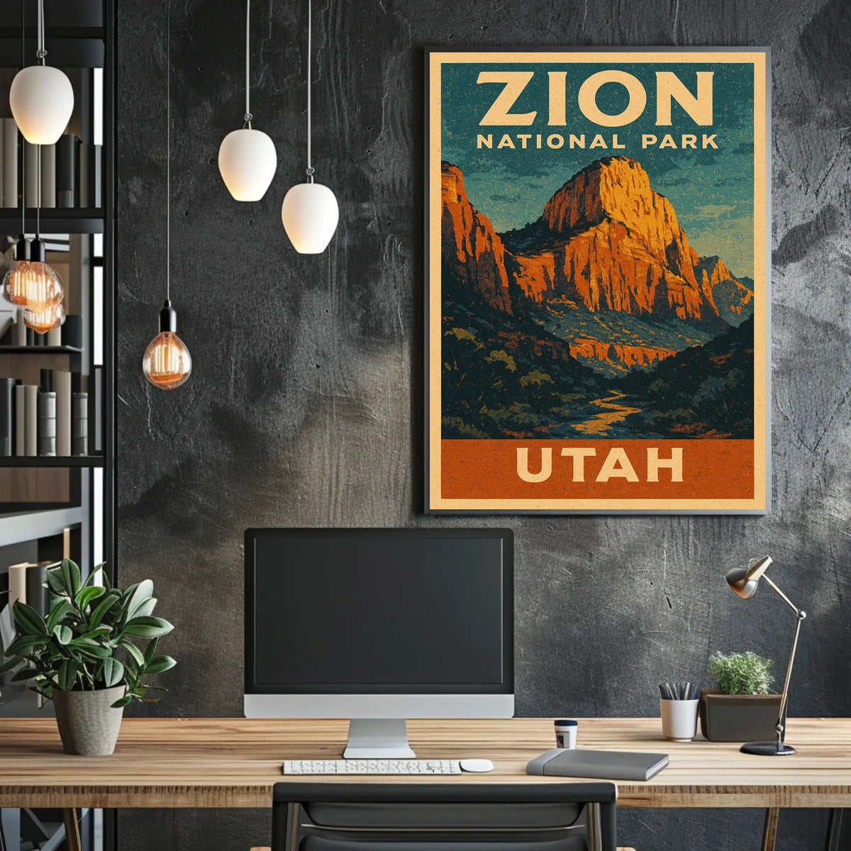 Zion National Park Poster