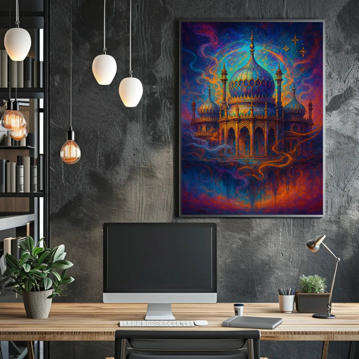 Mystical Palace in Dreamscape Poster