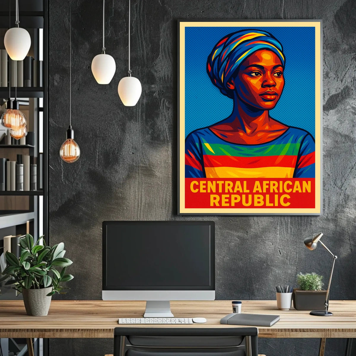 Central African Republic Cultural Poster